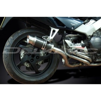 Delkevic volledig systeem Round Carbon 200mm zonder e-keur - VFR800Fi (1998-2001)