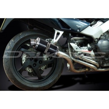 Delkevic volledig systeem Oval Carbon 225mm zonder e-keur - VFR800Fi (1998-2001)