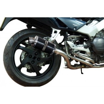 Delkevic volledig systeem Oval Carbon 225mm zonder e-keur - VFR800Fi (1998-2001)