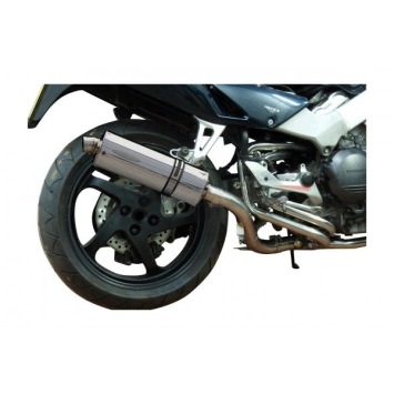 Delkevic volledig systeem Oval RVS 350mm zonder e-keur - VFR800Fi (1998-2001)