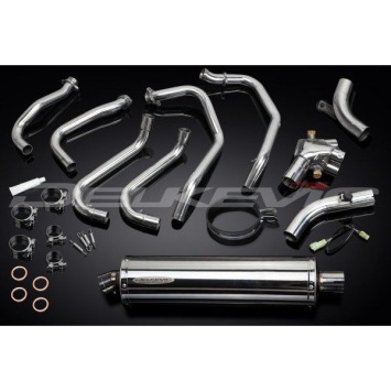 Delkevic volledig systeem Oval RVS 450mm zonder e-keur - VFR800Fi (1998-2001)