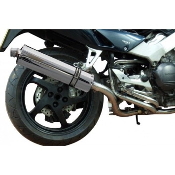 Delkevic volledig systeem Oval RVS 450mm zonder e-keur - VFR800Fi (1998-2001)