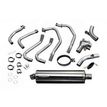 Delkevic volledig systeem Oval RVS 450mm zonder e-keur - VFR800Fi (1998-2001)