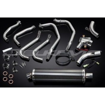 Delkevic volledig systeem Oval Carbon 450mm zonder e-keur - VFR800Fi (1998-2001)