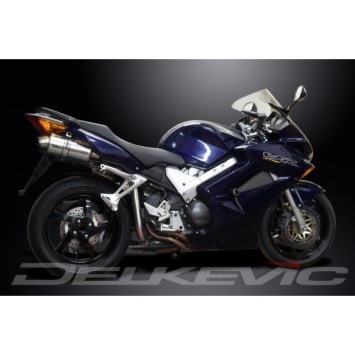 Delkevic volledig systeem Oval RVS 225mm zonder e-keur - VFR800 VTec (2002-2013)
