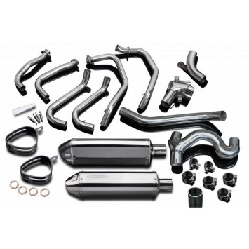 Delkevic volledig systeem Tri-Oval RVS 320mm zonder e-keur - VFR800 VTec (2002-2013)