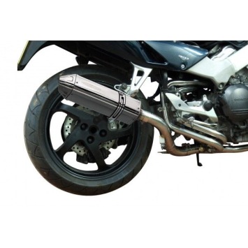 Delkevic volledig systeem Tri-Oval RVS 320mm zonder e-keur - VFR800Fi (1998-2001)