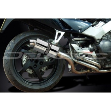 Delkevic volledig systeem Oval RVS 225mm zonder e-keur - VFR800Fi (1998-2001)