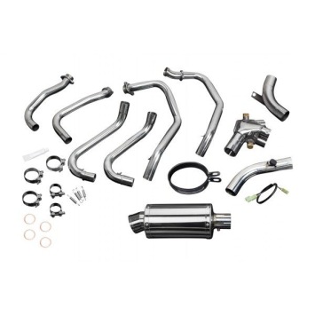 Delkevic volledig systeem Oval RVS 225mm zonder e-keur - VFR800Fi (1998-2001)