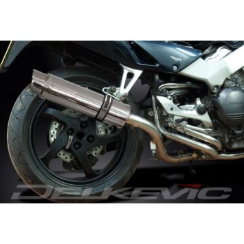 Delkevic volledig systeem Round RVS 350mm zonder e-keur - VFR800Fi (1998-2001)