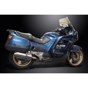 Delkevic slip-on kit Tri-Oval RVS 320mm (L+R) zonder E-keur Honda ST1100 PAN EUROPEAN 1989 - 2002