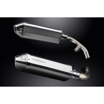 Delkevic slip-on kit Tri-Oval RVS 320mm (L+R) zonder E-keur Honda ST1100 PAN EUROPEAN 1989 - 2002