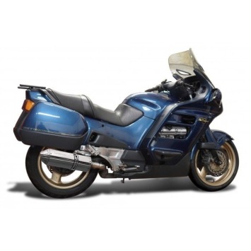 Delkevic slip-on kit Tri-Oval RVS 320mm (L+R) zonder E-keur Honda ST1100 PAN EUROPEAN 1989 - 2002