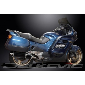 Delkevic slip-on kit Oval Carbon 450mm zonder e-keur - ST1100 PAN EUROPEAN 89-02