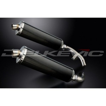 Delkevic slip-on kit Oval Carbon 450mm zonder e-keur - ST1100 PAN EUROPEAN 89-02