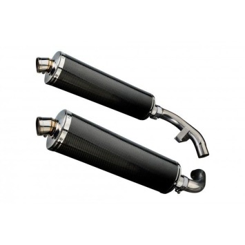 Delkevic slip-on kit Oval Carbon 450mm zonder e-keur - ST1100 PAN EUROPEAN 89-02