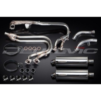 Delkevic Auspuffanlage Oval Edelstahl 350mm ohne EG-BE - ST1100 PAN EUROPEAN (1989-2002)