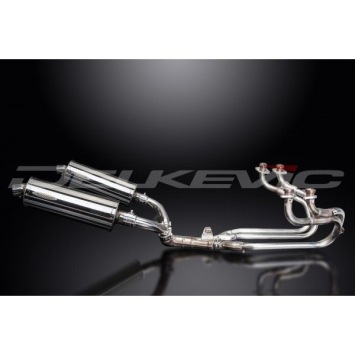 Delkevic Auspuffanlage Oval Edelstahl 350mm ohne EG-BE - ST1100 PAN EUROPEAN (1989-2002)