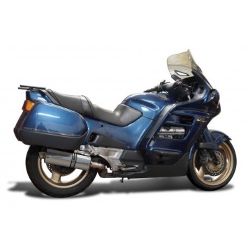 Delkevic Auspuffanlage Oval Edelstahl 350mm ohne EG-BE - ST1100 PAN EUROPEAN (1989-2002)