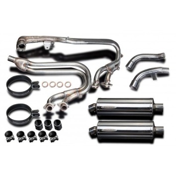 Delkevic Auspuffanlage Oval Edelstahl 350mm ohne EG-BE - ST1100 PAN EUROPEAN (1989-2002)