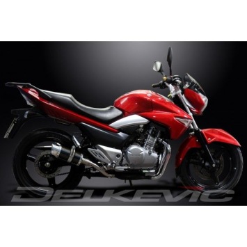 Delkevic slip-on kit Round Carbon 200mm zonder e-keur - GW250 Inazuma (2012-2017)
