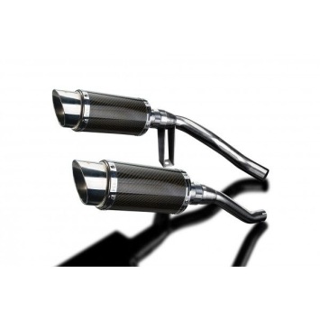 Delkevic slip-on kit Round Carbon 200mm zonder e-keur - GW250 Inazuma (2012-2017)