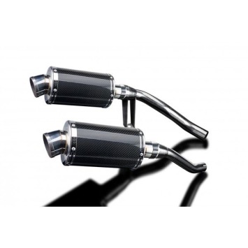 Delkevic slip-on kit Oval Carbon 225mm zonder e-keur - GW250 Inazuma (2012-2017)