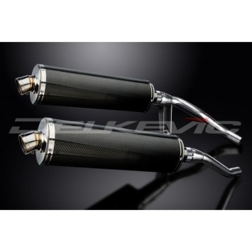 Delkevic slip-on kit Oval Carbon 450mm zonder e-keur - GW250 Inazuma (2012-2017)