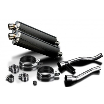 Delkevic slip-on kit Oval Carbon 450mm zonder e-keur - GW250 Inazuma (2012-2017)