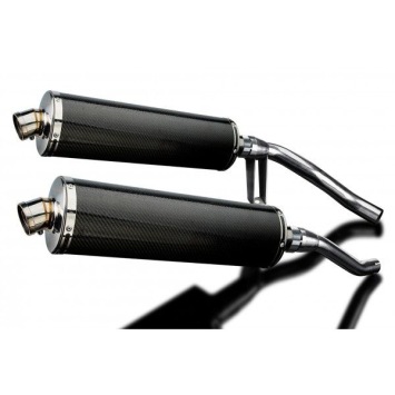 Delkevic slip-on kit Oval Carbon 450mm zonder e-keur - GW250 Inazuma (2012-2017)