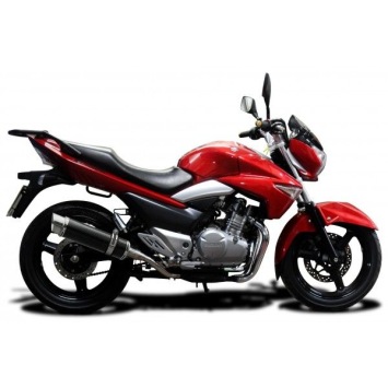 Delkevic slip-on kit Round Carbon 350mm zonder e-keur - GW250 Inazuma (2013-2017)