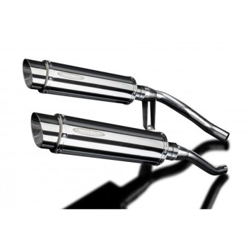 Delkevic slip-on kit Round RVS 350mm zonder e-keur - GW250 Inazuma (2012-2017)