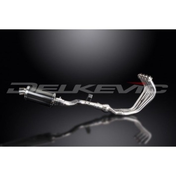 Delkevic volledig systeem Oval Carbon 225mm zonder e-keur - XJ6 Diversion (2009-2018)