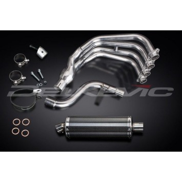 Delkevic volledig systeem Oval Carbon 350mm zonder e-keur - XJ6 Diversion (2009-2018)