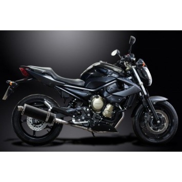 Delkevic volledig systeem Oval Carbon 350mm zonder e-keur - XJ6 Diversion (2009-2018)