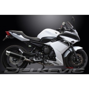 Delkevic volledig systeem Round Carbon 350mm zonder e-keur - XJ6 Diversion (2009-2018)