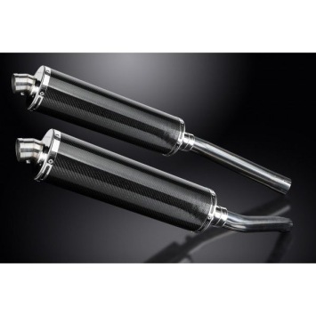 Delkevic slip-on kit Oval Carbon 450mm zonder e-keur - DL1000 V STROM (2002-2013)