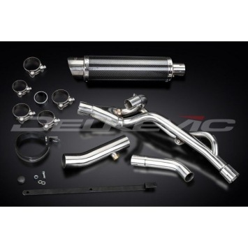 Delkevic slip-on kit Round Carbon 350mm zonder e-keur - DL650 V-Strom (2012-2016) ABS