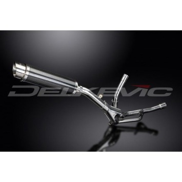 Delkevic slip-on kit Round Carbon 350mm zonder e-keur - DL650 V-Strom (2012-2016) ABS