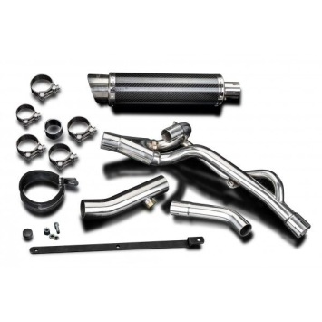 Delkevic slip-on kit Round Carbon 350mm zonder e-keur - DL650 V-Strom (2012-2016) ABS