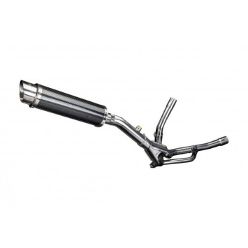 Delkevic slip-on kit Round Carbon 350mm zonder e-keur - DL650 V-Strom (2012-2016) ABS