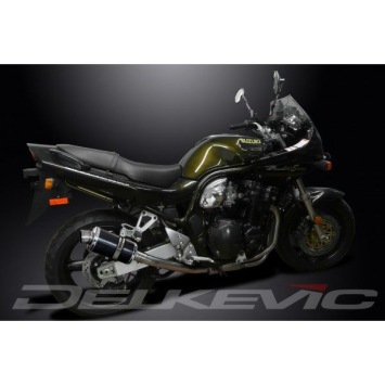 Delkevic volledig systeem Oval Carbon 225mm zonder e-keur - GSF1200 BANDIT (1995-2007)