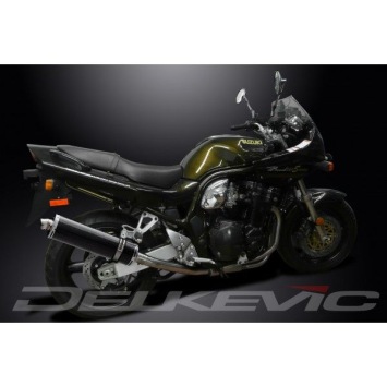 Delkevic volledig systeem Oval Carbon 450mm zonder e-keur - GSF1200 BANDIT (1995-2007)