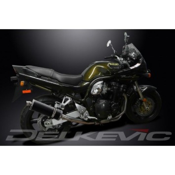Delkevic volledig systeem Oval Carbon 350mm zonder e-keur - GSF1200 BANDIT (1995-2007)