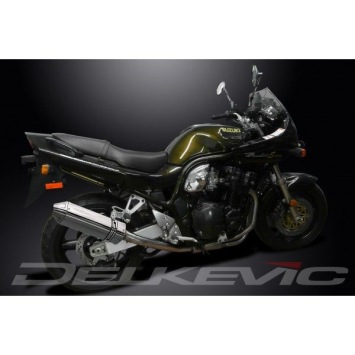 Delkevic volledig systeem Tri-Oval RVS 320mm zonder e-keur - GSF1200 BANDIT (1995-2007)