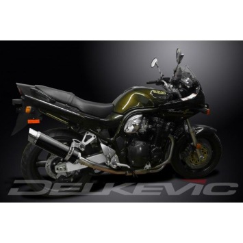 Delkevic volledig systeem Round Carbon 350mm zonder e-keur - GSF1200 BANDIT (1995-2007)
