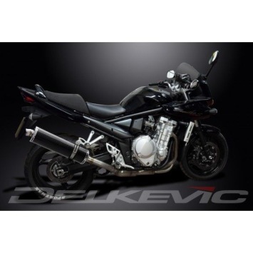 Delkevic volledig systeem Oval Carbon 450mm zonder e-keur - GSF1250 BANDIT (2007-2014)