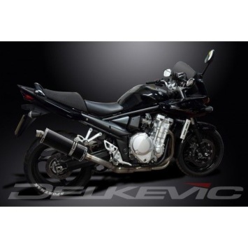 Delkevic volledig systeem Oval Carbon 350mm zonder e-keur - GSF1250 BANDIT (2007-2014)