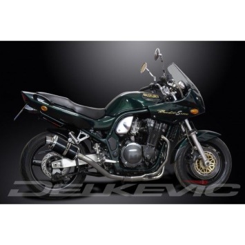 Delkevic volledig systeem Oval Carbon 225mm zonder e-keur - GSF600 BANDIT (1995-2005)