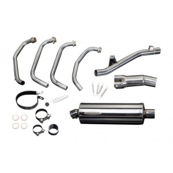 Delkevic volledig systeem Oval RVS 350mm zonder e-keur - GSF650 BANDIT (2005-2007)